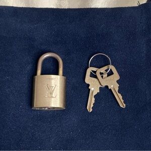 Louis Vuitton Brass Padlock with Keys